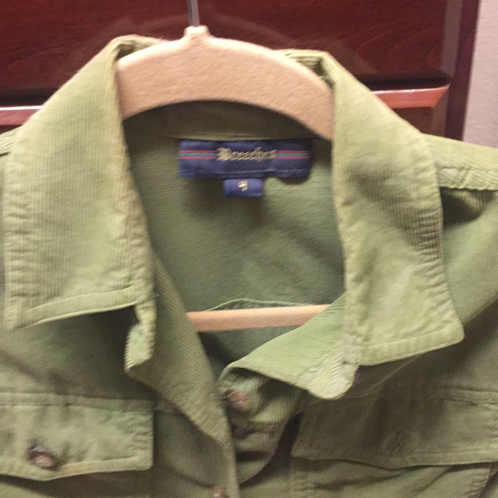 Green Corduroy Button Down Jacket - image 3